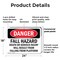 Signmission 18 in Height, 24 in Width, Plastic, Rectangle OS-2PACK-DS-P-1824-L-1865 - alternate 7